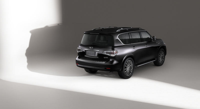Illustration for article titled 2015 Infiniti QX80 Gets A Facelift, Still Looks Like A Cyborg Bull